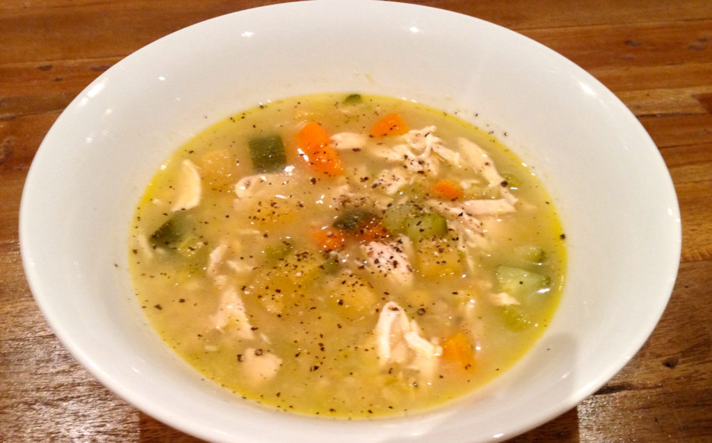 chicken veg soup 1