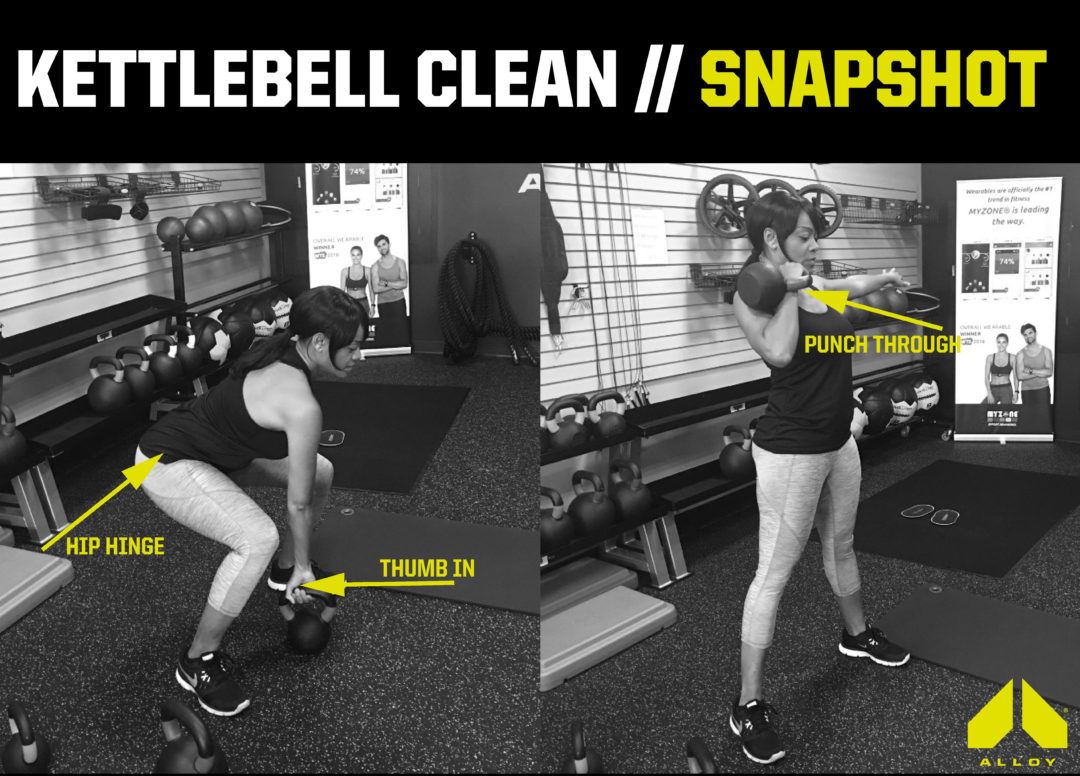 KB clean w cues Alloy Personal Training