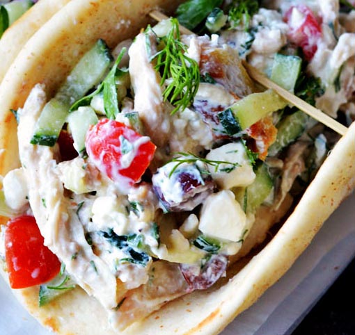 Garlic Tzatziki Greek Chicken Salad3
