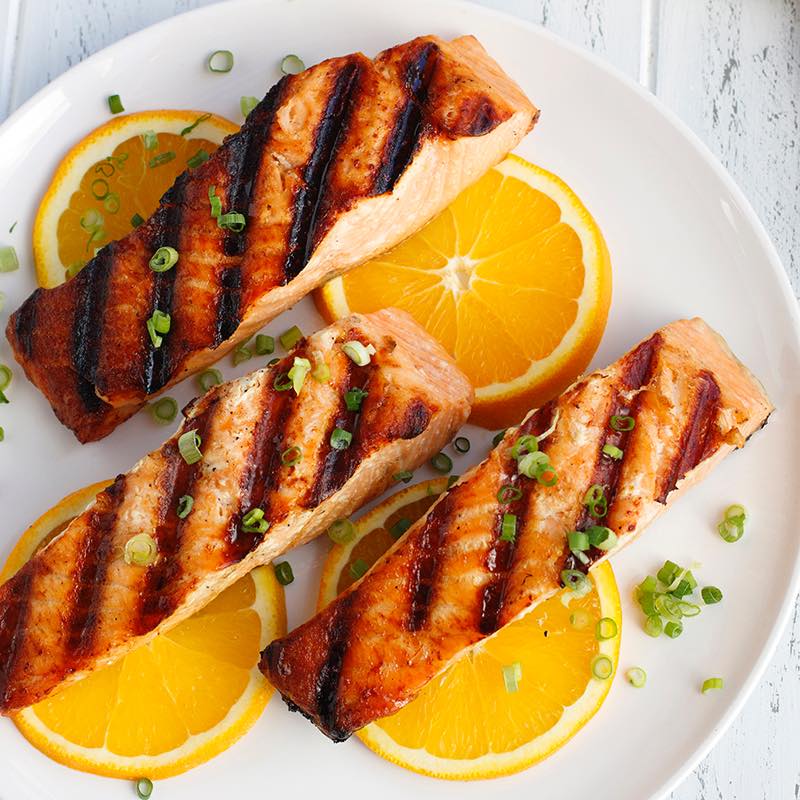 orange giner salmon